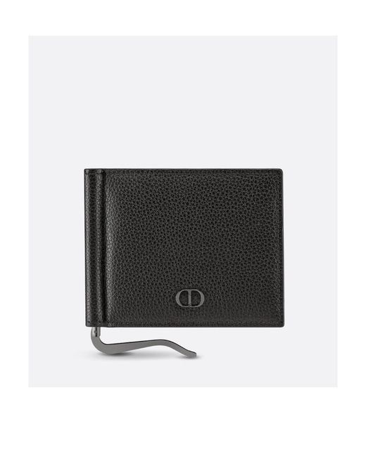 Dior Black Wallet With Bill Clip for men
