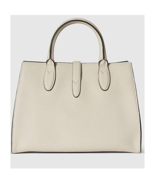 Gucci Natural Medium Shoulder Bag With Hooks And Buckles