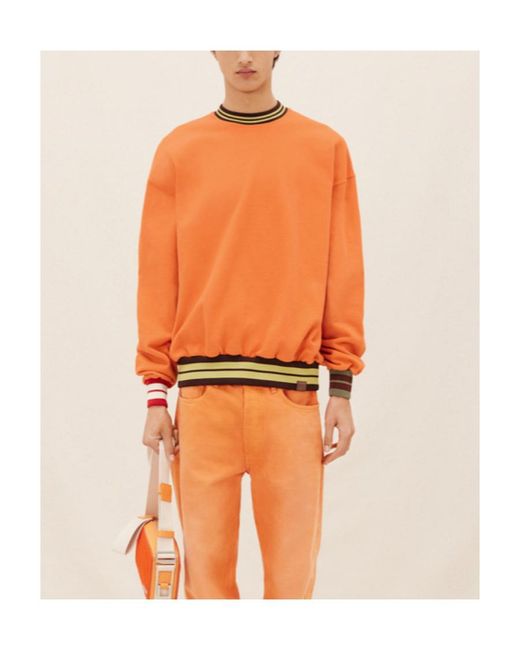 Jacquemus Orange Lasso Crewneck Sweatshirt for men