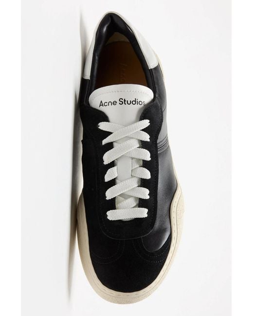 Acne Black Panelled Sneakers