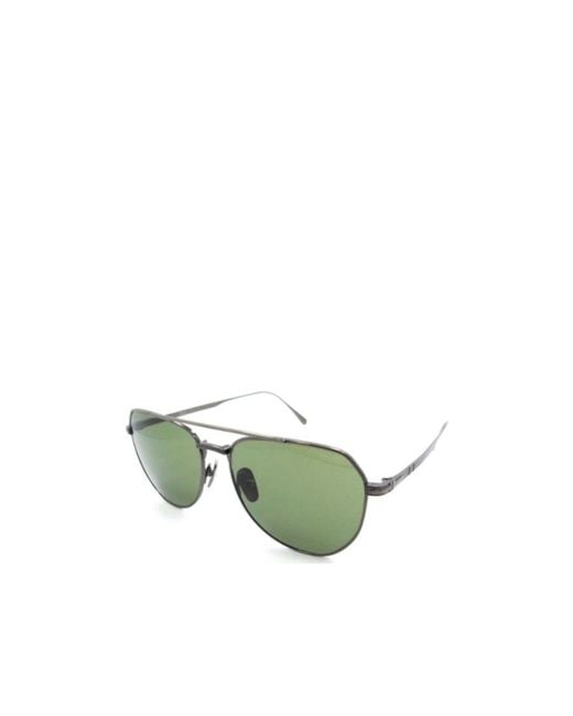 Persol Green Pilot Frame Sunglasses for men