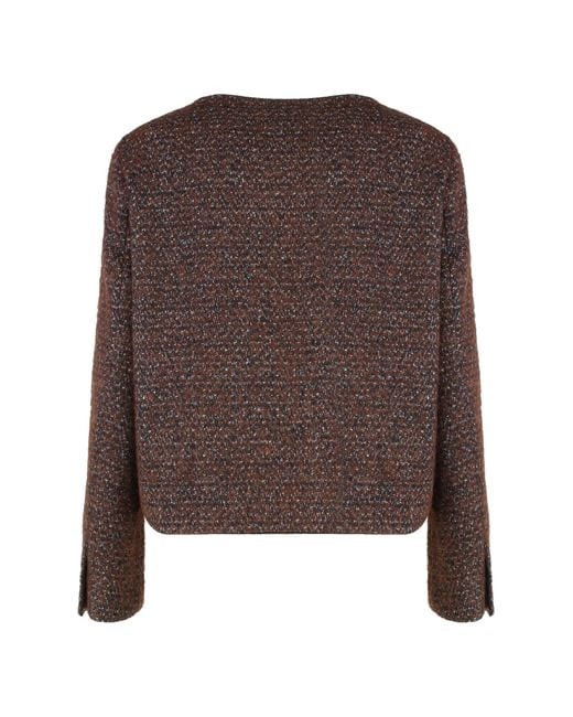 Aspesi Brown Short Buttoned Jacket