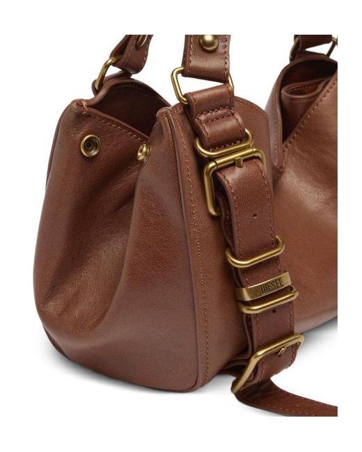 DIESEL Brown D-One-Small Top-Handle Bag