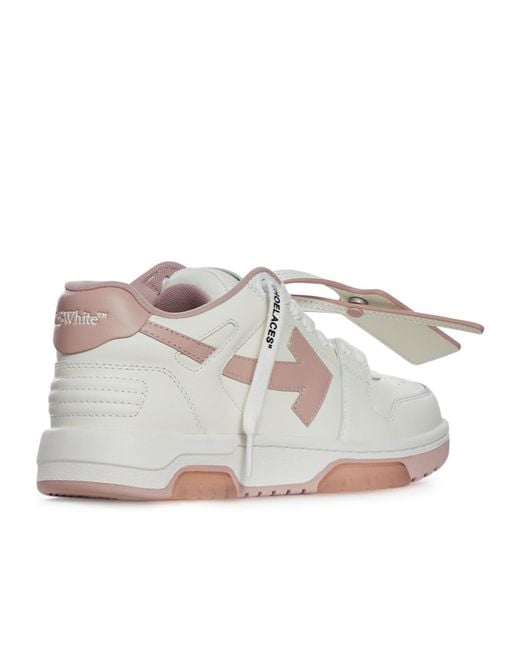 Off-White c/o Virgil Abloh Gray Out Of Office Lace-Up Sneakers