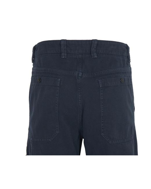 Stone Island Blue Casual Trousers With Belt Loops for men