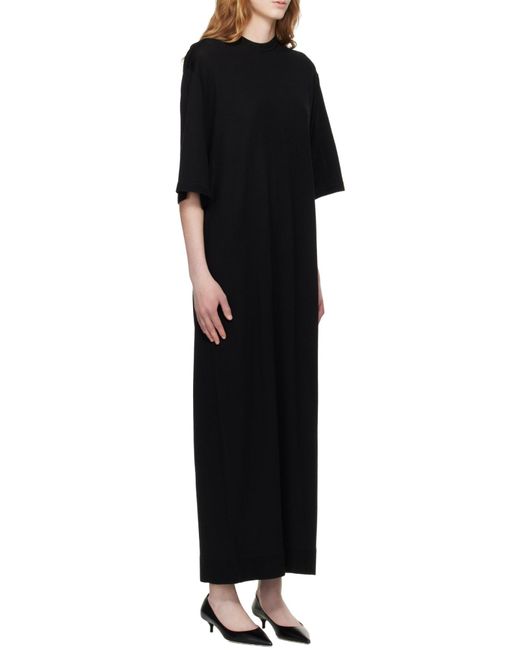 Totême  Black Totême Crewneck T-Shirt Dress