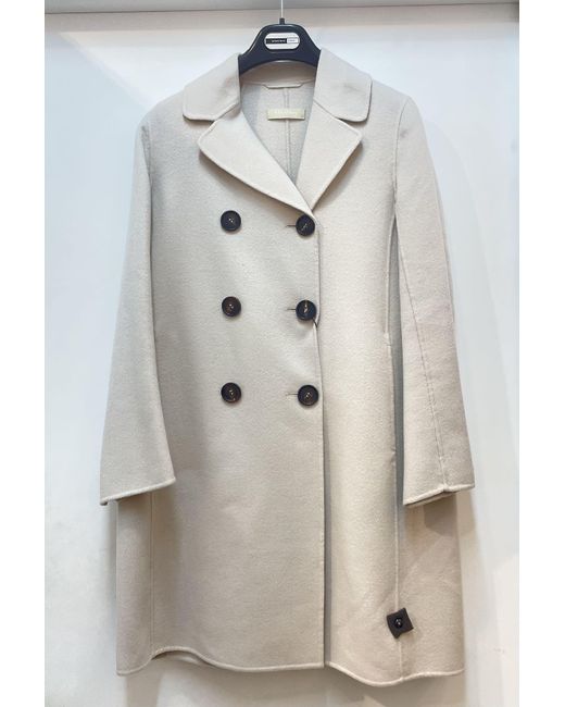 Max Mara Natural Long-Sleeved Coat