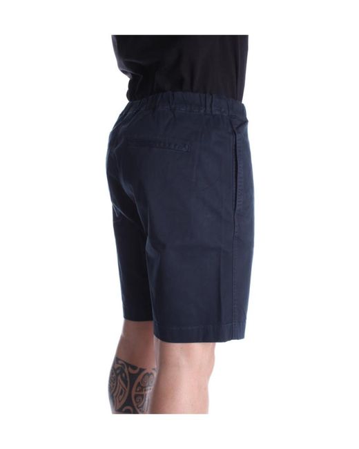 Woolrich Black Belted-Waist Bermuda Shorts for men