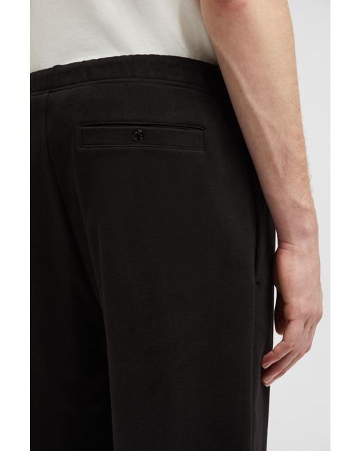 Moncler Black Logo Patch Drawstring Sweatpants for men