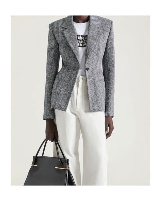 Givenchy Gray Single-Breasted Jacket