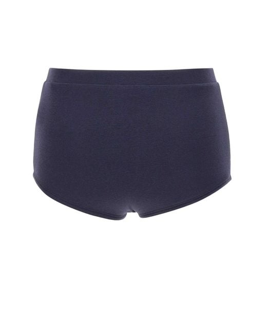 Entire studios Blue Limone Buttoned Booty Shorts