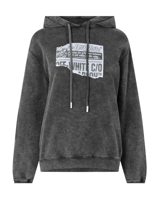 Off-White c/o Virgil Abloh Gray Minimalist And Versatile Hoodie