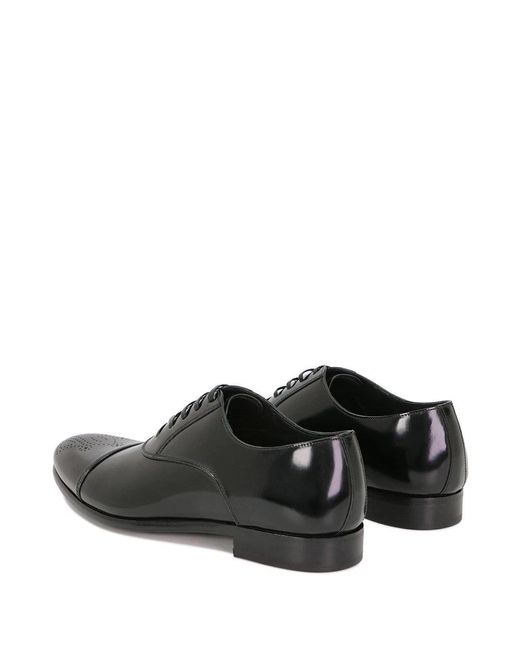 Dolce & Gabbana Black Lacing Business Casual Shoes for men