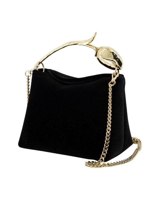 Erdem Black Mini Bloom Bag