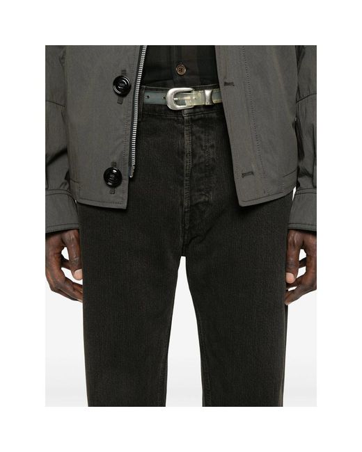 Our Legacy Black Belt Loop Denim Trousers for men