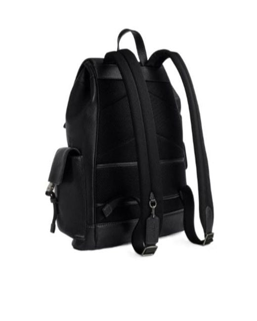 COACH Black Clark Backpack for men