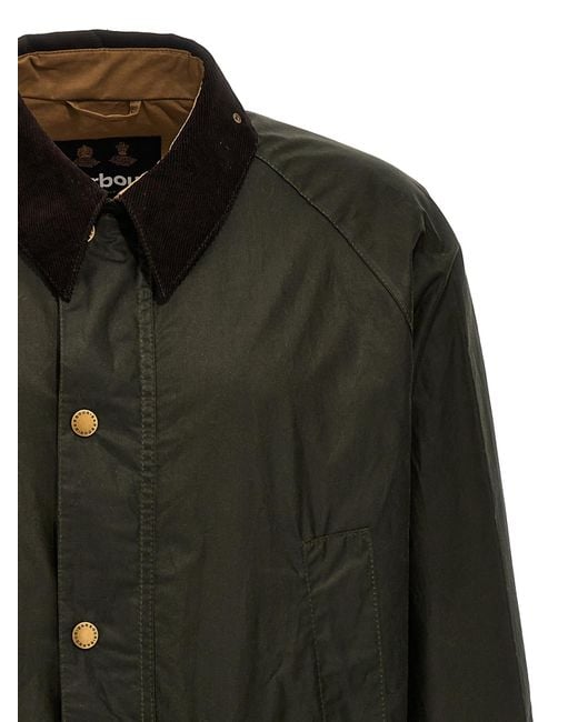 Barbour Black Collared Button-Up Jacket for men