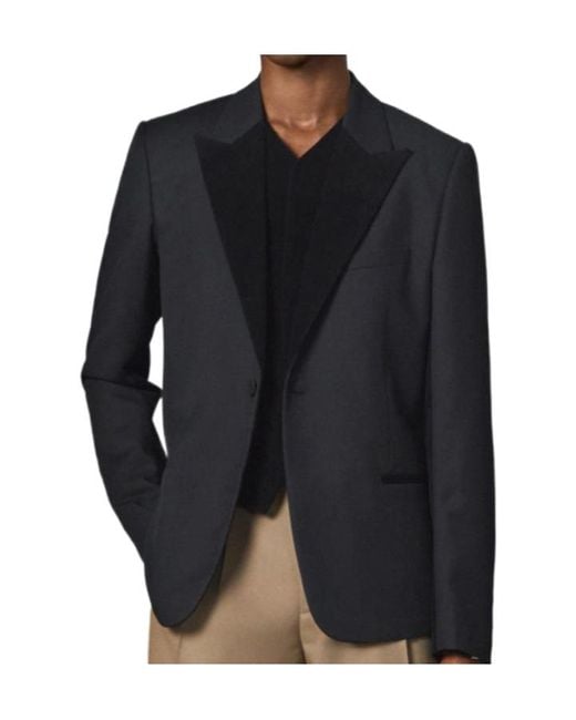 Dior Black Homme Single-Breasted Long-Sleeved Jacket for men