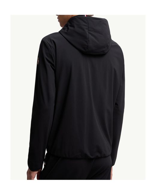 Moncler Black Grenoble Zip-Up Hooded Jacket for men