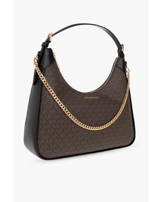 Michael Kors Gray Monogram-Pattern Tote Bag