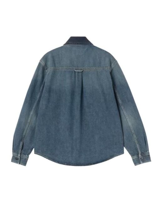 Carhartt Blue Long-Sleeved Shirt for men