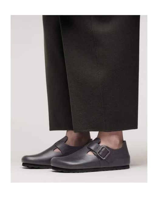 Birkenstock Brown London Wire Buckle Loafers for men