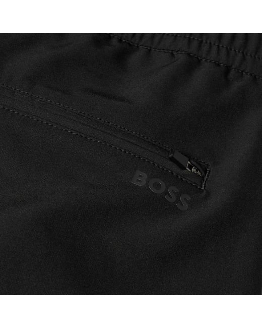 Boss Black Solid Color Casual Trousers for men