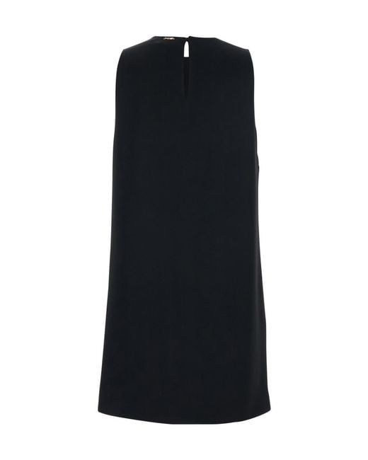 Twinset Black Sleeveless Satin Top