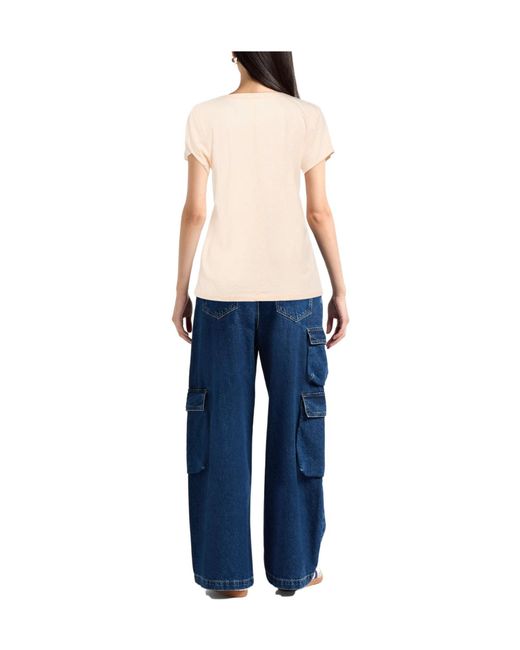 Rag & Bone Natural Solid Color T-Shirt