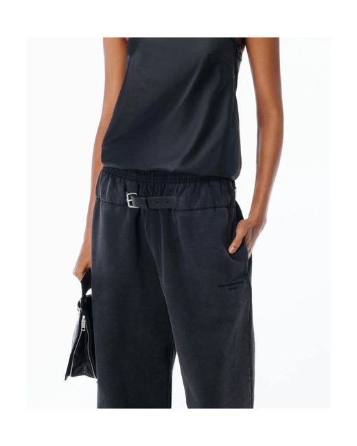Alexander Wang Blue T By Belted Relaxed Pants