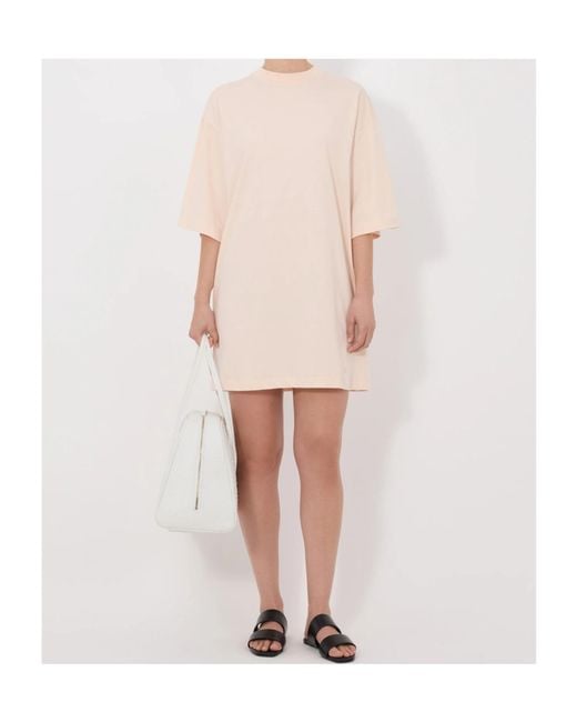 Loulou de Saison Natural Ayaz Lds Crew Neck Mini Dress
