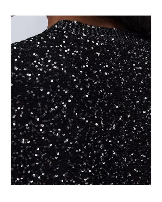 Dior Black Short-Sleeved Peplum Sweater