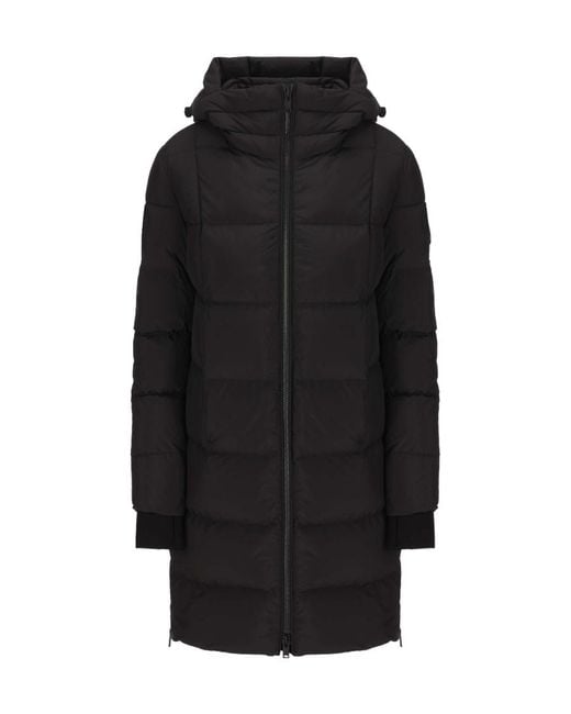Moose Knuckles Black Padded Long Coat