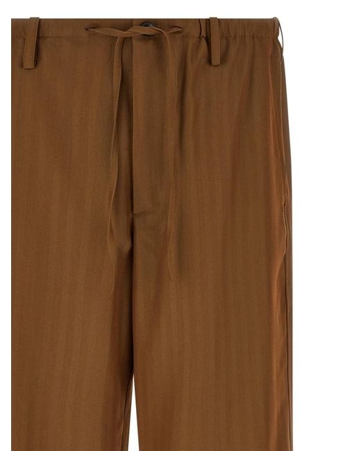 Dries Van Noten Brown Penny Long Pants for men