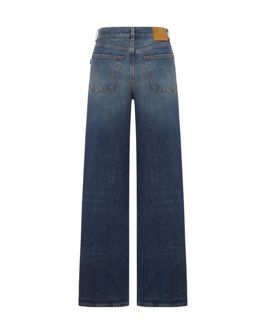 Haikure Blue Bethany Wide-Leg Jeans