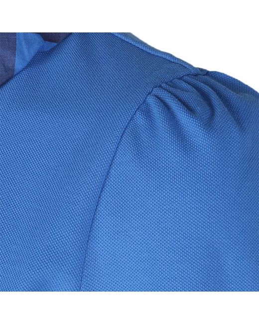 Burberry Blue Button Polo Shirt