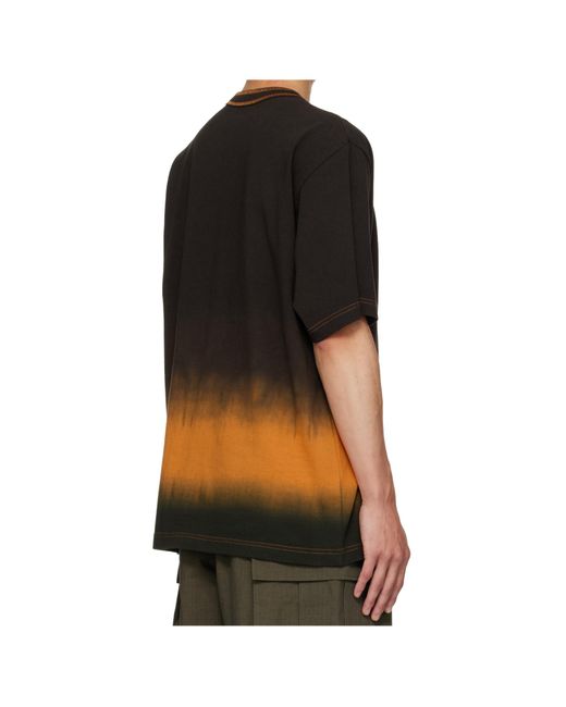 Sacai Black Ombré Pocket T-Shirt for men