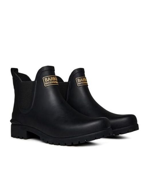 Barbour Black Irina Wellington Boots