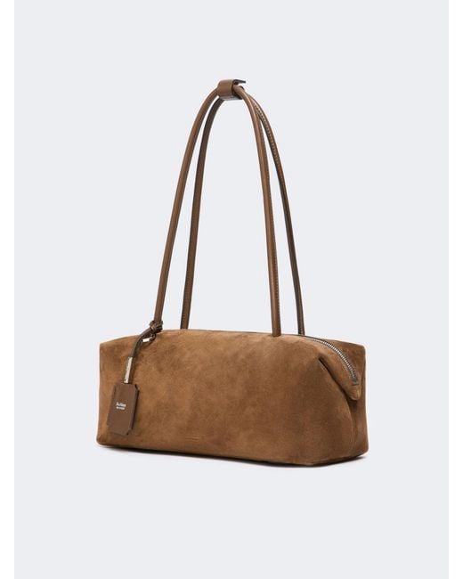Max Mara Brown Boston Suede Tote Bag