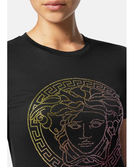 Versace Black Medusa-Head Motif T-Shirt