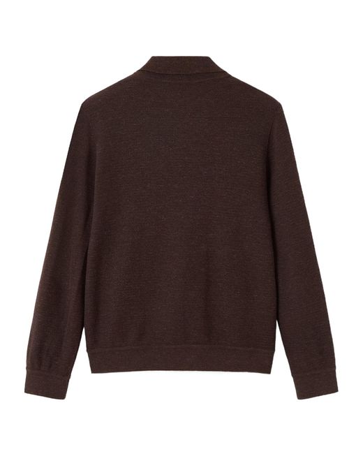 Loro Piana Brown Gokarna Polo Sweatshirt for men