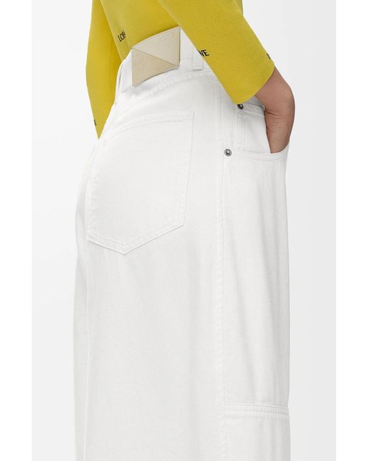 Loewe White Belt Loop Jeans