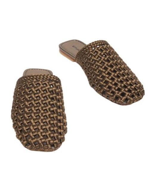 Stuart Weitzman Brown Marina Mule