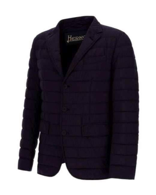 Herno Blue Ecoage Blazer for men