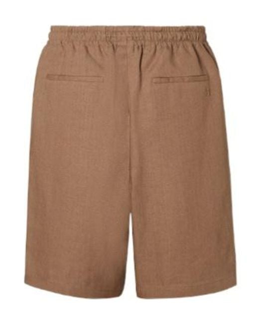 Fendi Brown Drawstring Bermuda Shorts for men