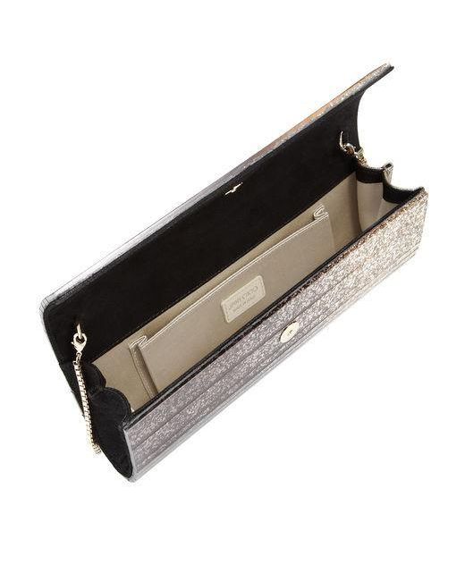 Jimmy Choo Gray Sweetie Embellished Clutch Bag