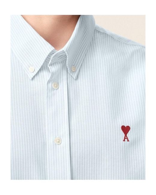 AMI White Long-Sleeved Shirt for men