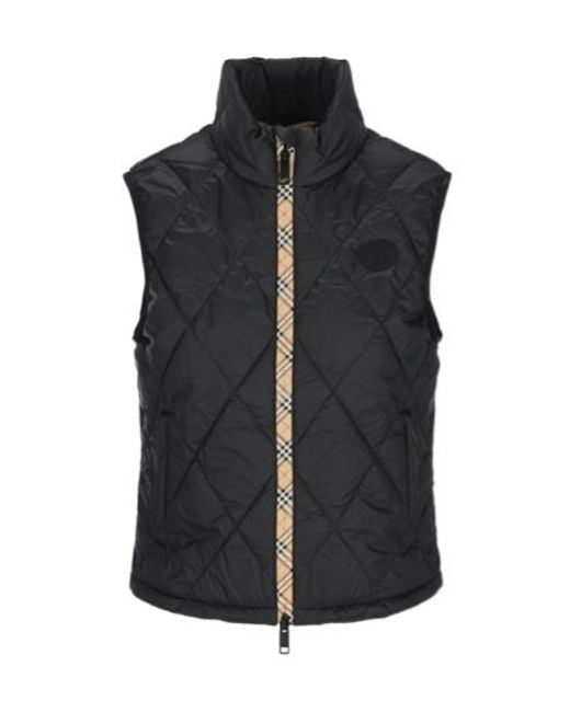 Burberry Black Quilted Vest
