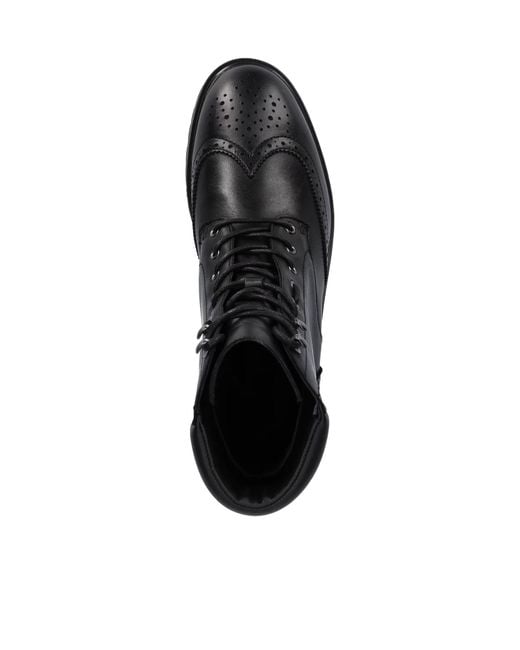 Ralph Lauren Black Lace-Up Ankle Boots