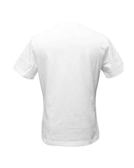Hydrogen White Patterned T-Shirt for men